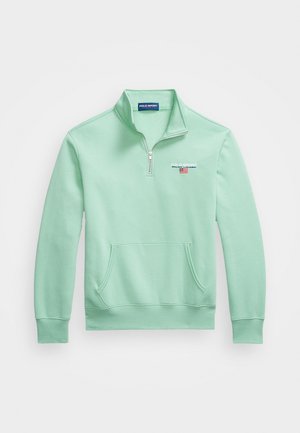 Polo Ralph Lauren POLO SPORT QUARTER-ZIP SWEATSHIRT UNISEX - Sweatshirt - celedon/white