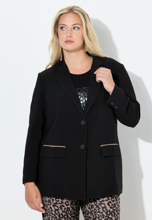 Ulla Popken, OVERSIZED STRETCH FIT BLAZER - Korte frakker - black