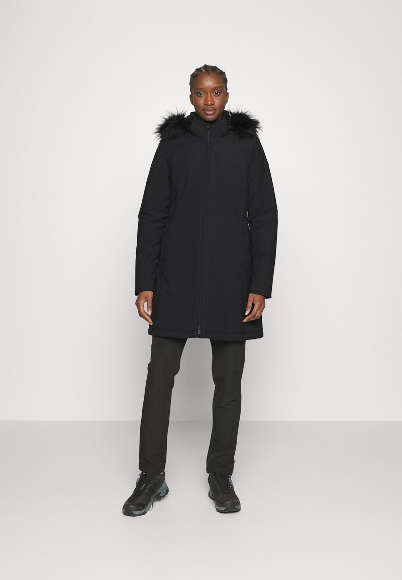 CMP LONG COAT FIX HOOD - Softshelljacke - nero/schwarz - Zalando.ch
