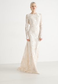 YAS YASFLOREE TRAIN DRESS - Svečana odjeća - gardenia