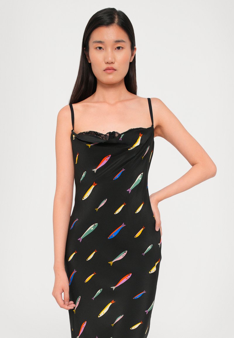 white christmas dresses Staud Brea Dress Pacific Shark Print Mini main image 0