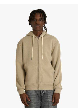 Felpa con zip - beige