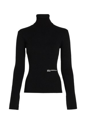 Karl Lagerfeld Jeans, KLJ KNIT LIGHTWEIGHT ROLLNECK - Pullover - black