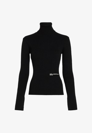 Karl Lagerfeld Jeans, KLJ KNIT LIGHTWEIGHT ROLLNECK - Πουλόβερ - black