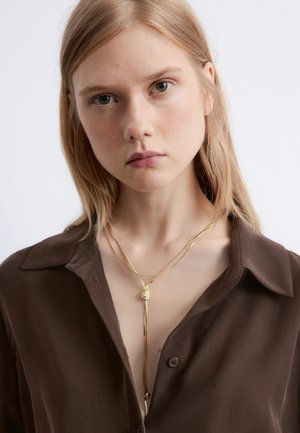 & OTHER STORIES, KNOT-DETAIL LARIAT - Náhrdelník - gold-coloured