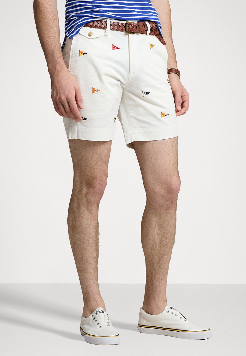 Polo Ralph Lauren BEDFORD FLAT FRONT - Shorts - deckwash white
