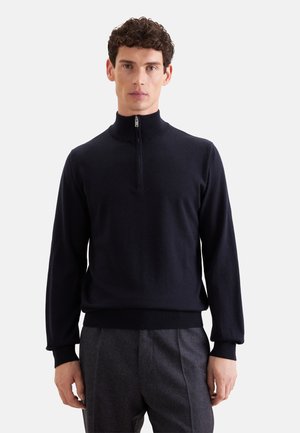 Seidensticker, REGULAR - PLAIN/GLATTSTRICK - Maglione - dark blue
