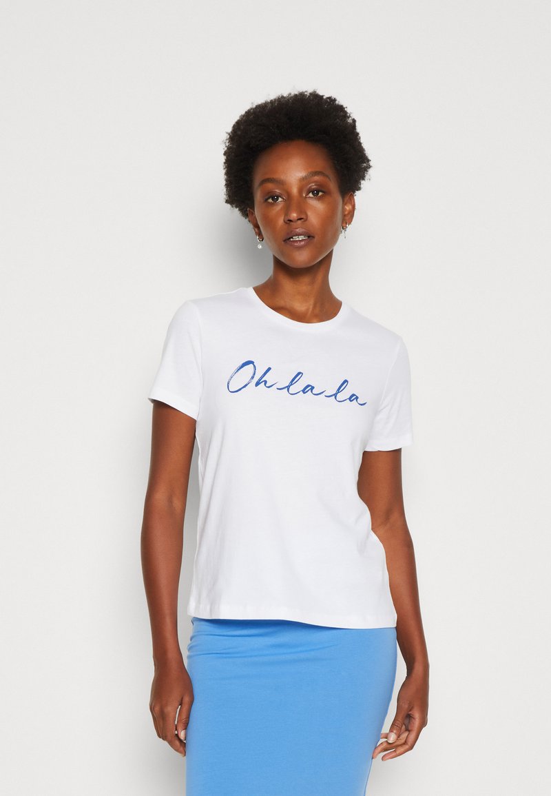 Anna Field Tshirt print white/wit Zalando.nl