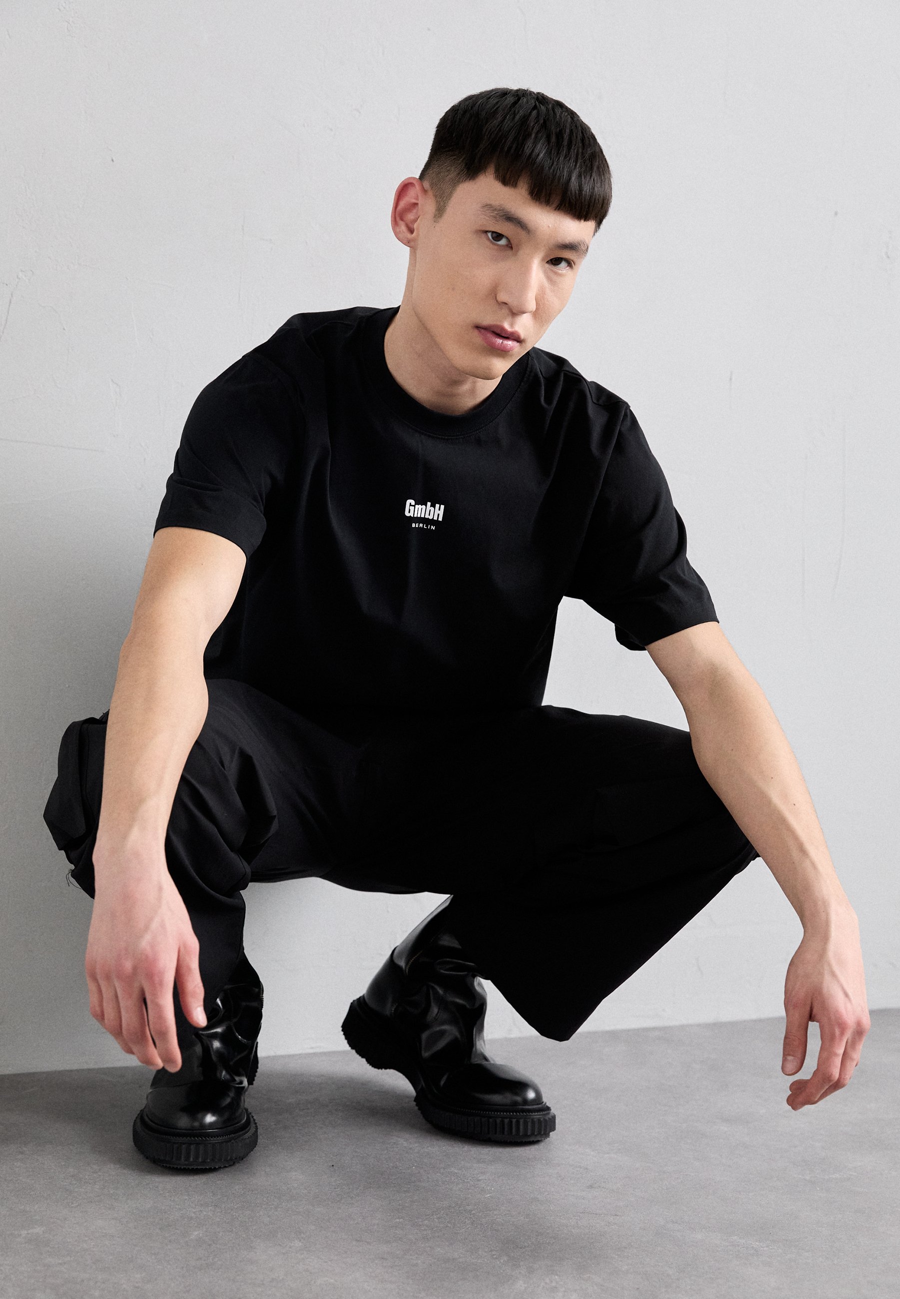 【GMBH】CORPORATE GMBH LOGO T-SHIRTS BLACK GmbH LOGO - Basic T-shirt - black - Zalando.co.uk
