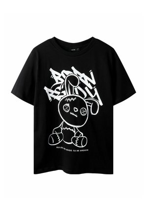 LOOSE FIT - T-shirt imprimé - black