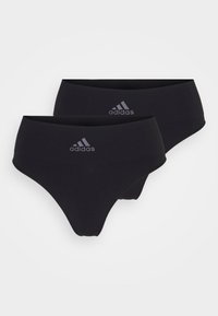 adidas Sportswear 2PK - Stringit - black/black/musta - Zalando.fi