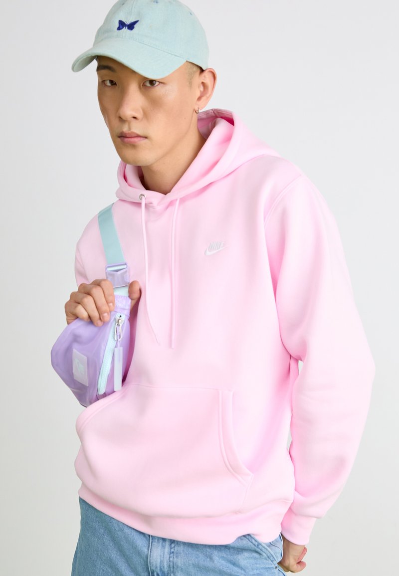 Capuche Nike Sportswear Club SurvÃªtement Nike Rose Homme Nike Sportswear CLUB HOODIE Sweat à Capuche Pink Foam/white/rose 
