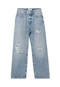 Jeans a zampa - blu denim medio