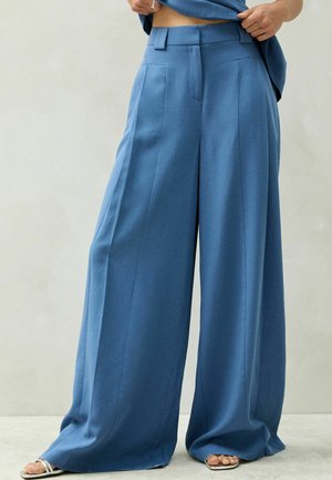 Next, PETITE FIT - WIDE LEG TROUSERS - Trousers - blue