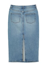 Calliope AVEC FENTE AU DOS - Gonna di jeans - bleu