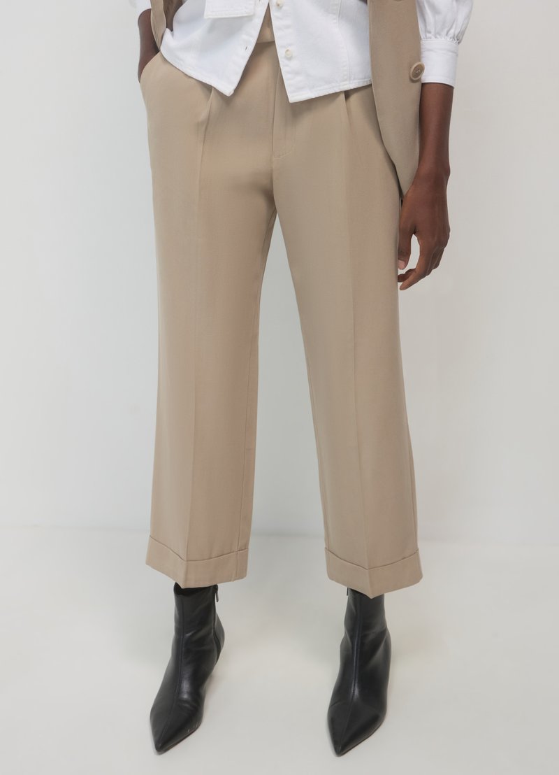 Calliope PANTALONE - Stoffhose - beige