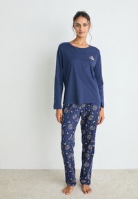 LASCANA VIVANCE DREAMS BY LASCANA VD MOON SMILE  - Nattplagg set - dark blue