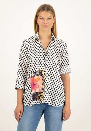 Button-down blouse - offwhite druck