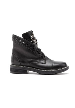 Botines con cordones - black