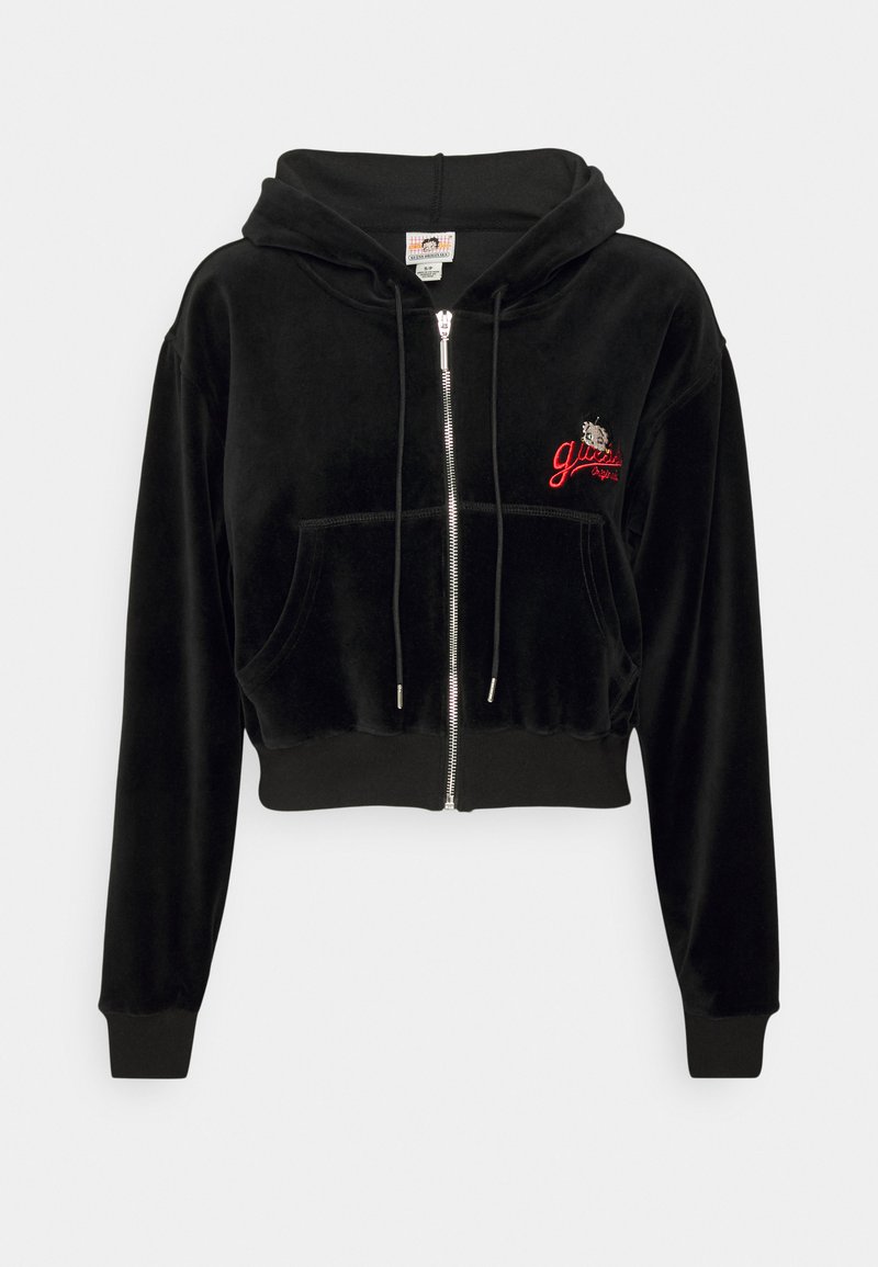 Guess Originals GO BETTY BOOP - Zip-up sweatshirt - jet black/black -  Zalando.de