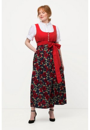 Ulla Popken COSTUME TRADITIONNEL TYROLIEN MOTIF FLORAL ENCOLURE CARRÉE SA - Freizeitkleid - salsa