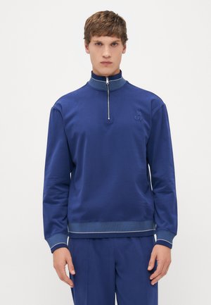 HALF ZIP - Nachtwäsche Shirt - iris ink