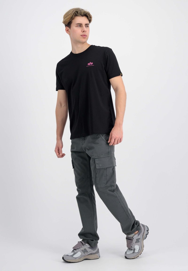 alpha industries T-shirt print zwart