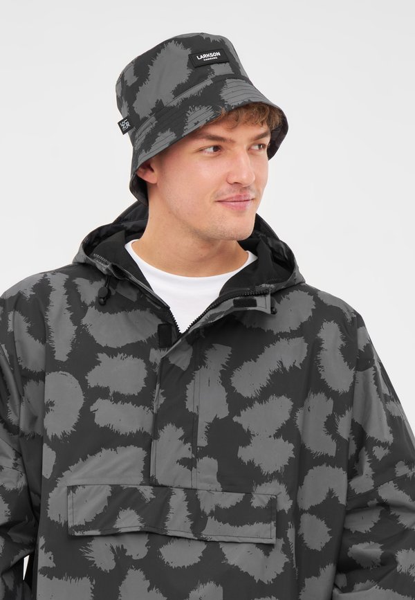 MATS RAIN - Hut - schwarz grau leo