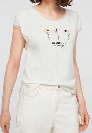 T-shirt med print - white