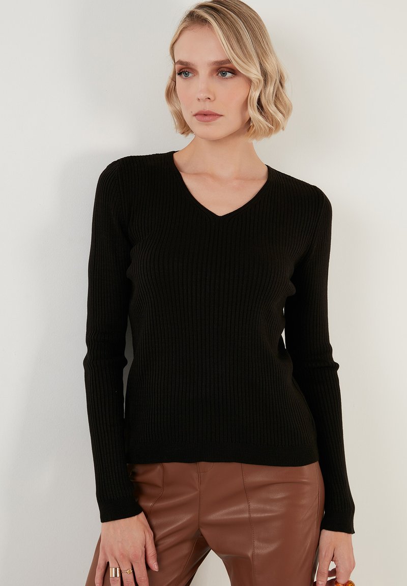 LELA REGULAR FIT - Džemperis - black