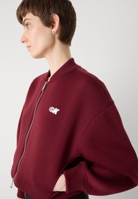Calvin Klein Jeans Sweater met rits - deep rouge