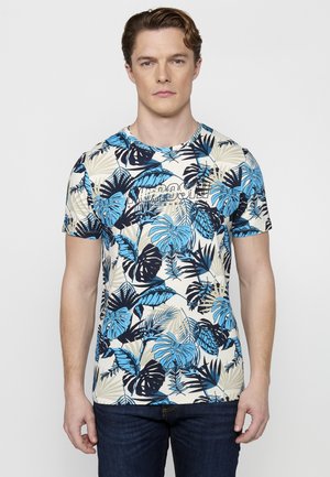 Koroshi SHORT SLEEVE - Camiseta estampada - azul   blue