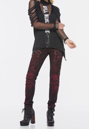 Jeans slim fit - bordeaux