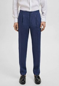 Mango - Broek - blue Miniatuurafbeelding 1