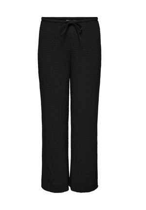 ONLY Carmakoma, CARERIKKA HW WIDE CRINKLE PANT PNT - Stoffhose - black