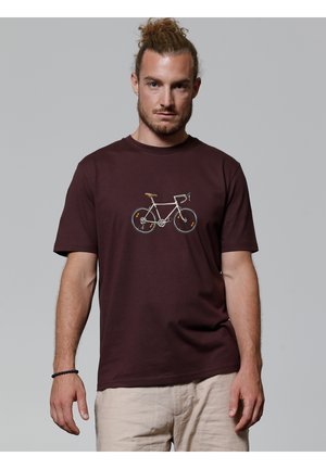 BIKE - T-Shirt print - red brown