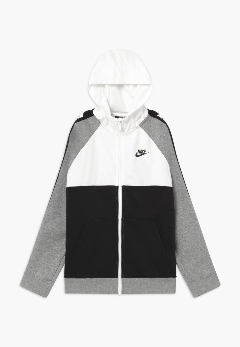 Aterrador boleto comercio Nike Sportswear HYBRID - Felpa aperta - white/black/grey/bianco - Zalando.it Aterrador boleto comercio Nike Sportswear HYBRID - Felpa aperta - white/black/grey/bianco - Zalando.it