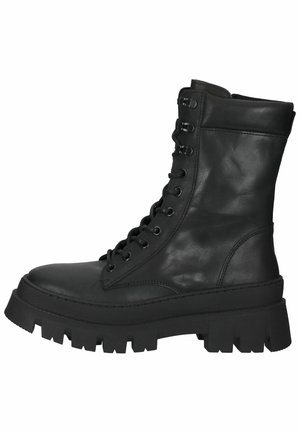 Steve Madden Platform ankle boots - black leather
