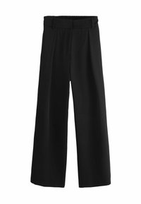 ELASTICATED BACK WIDE - Hlače - black