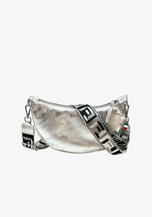 DrachenLeder, Umhängetasche - silber