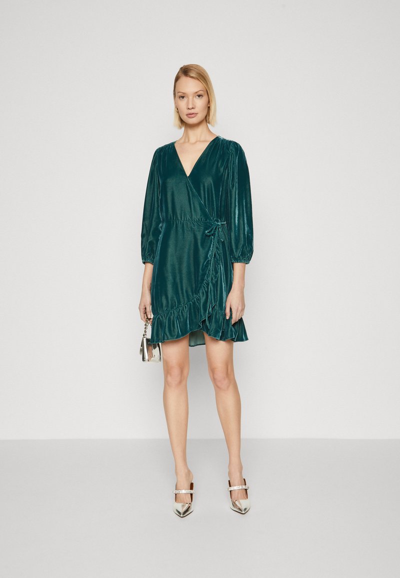 gap green wrap dress Bamboo Twirl Dress in Home Run by Kyte Baby main image 0