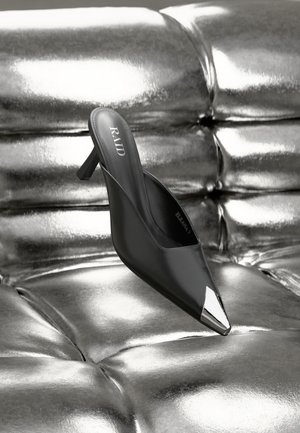 ELKANA - Heeled mules - black