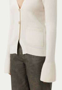 GOBI Cashmere V-NECK - Kofta - white