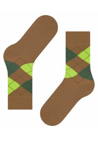 FALKE SENSITIVE ARGYLE - Socken - lion