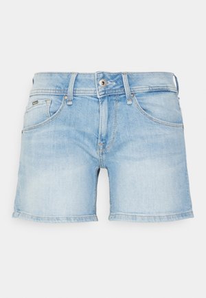 Jeansshort - light-blue denim