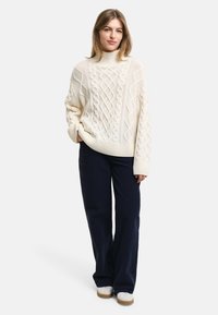 GANT CABLE - Strickpullover - cream