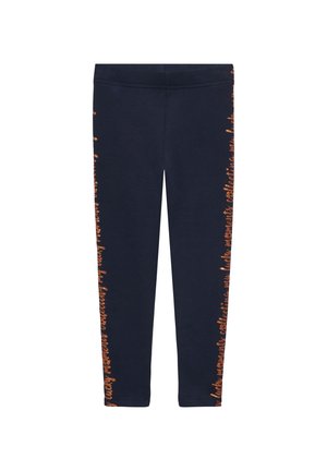 MIT GLITZER-PRINT - Leggings - Hosen - navy