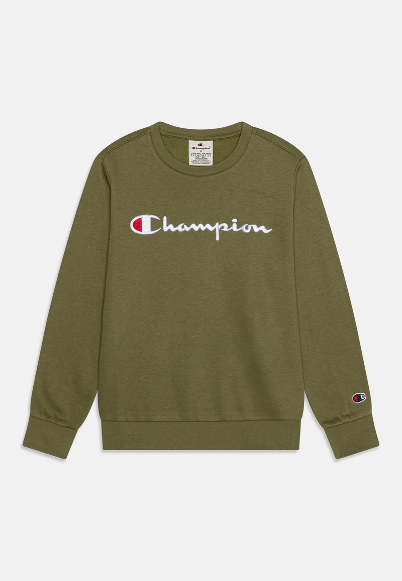 Champion ICONS CREWNECK CONTRAST LOGO UNISEX - Ikdienas džemperis - green