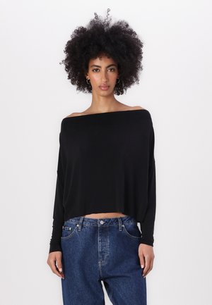 SOMY - Topper langermet - black