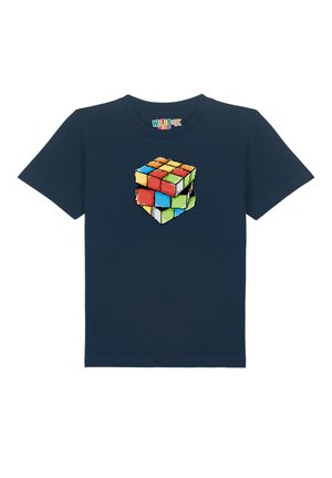 PIXEL ZAUBERWÜRFEL - Print T-shirt - french navy